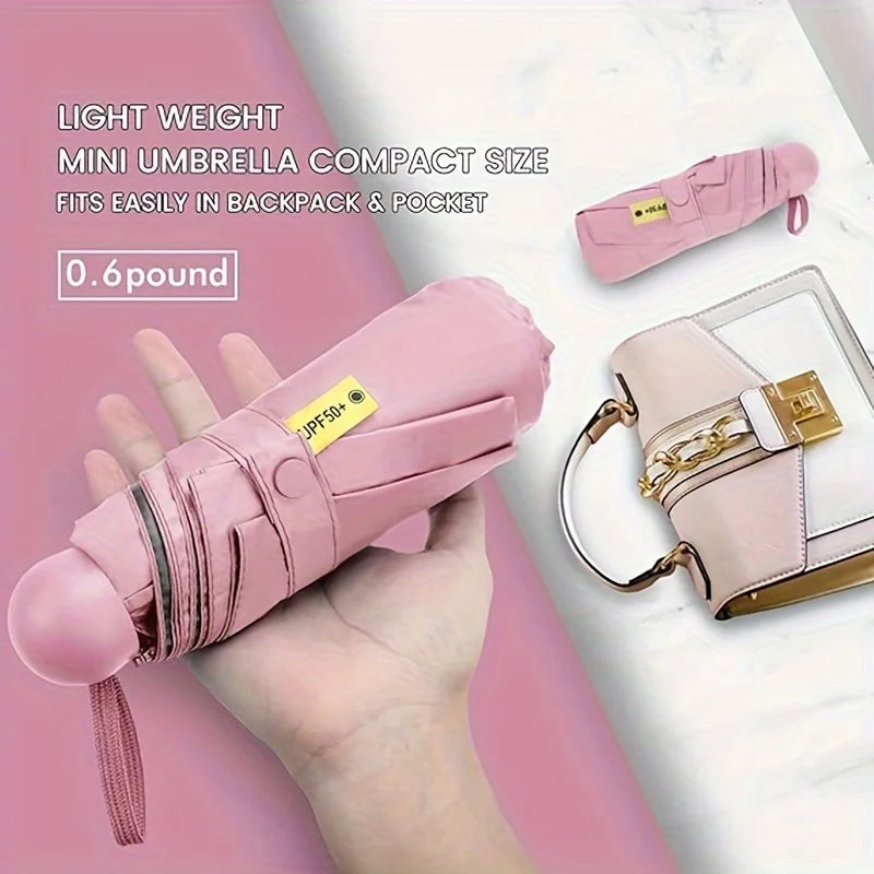 Anti-UV Mini Umbrella — Portable Sun & Rain Protection