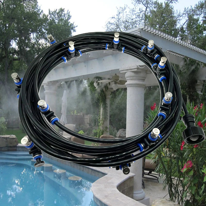 Outdoor Misting System — Instant Patio & Garden Cooling