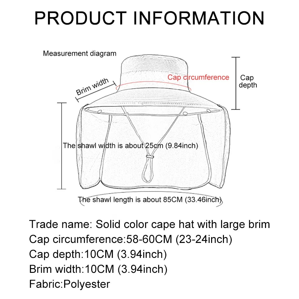 LOOGDEEL Oversized Brim Sun Protection Hat