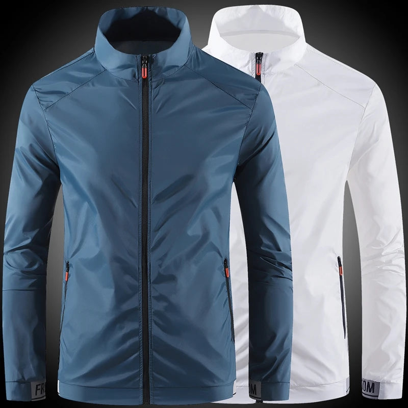Men's Ice Silk UV Protection Jacket — Ultra-Thin Summer Wear