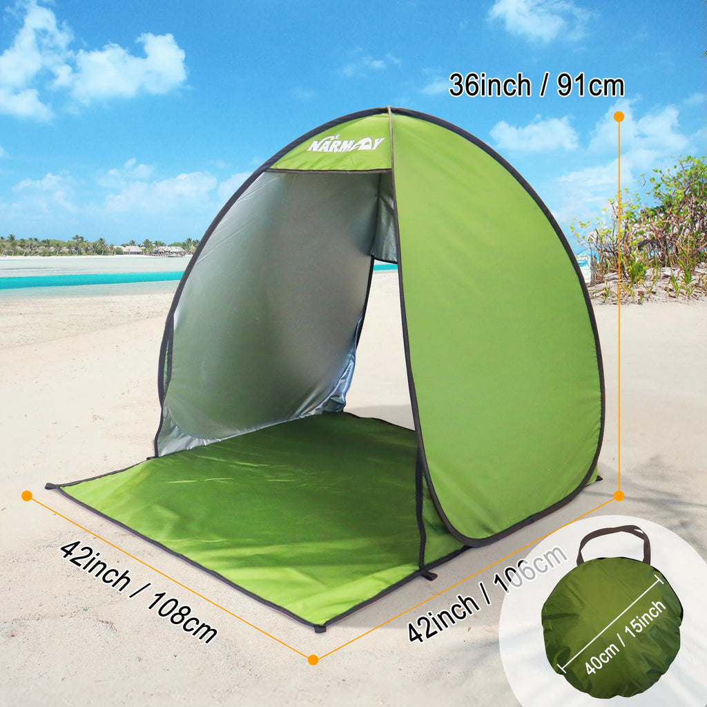 Pop-Up Beach Tent — Instant UV Shade Shelter