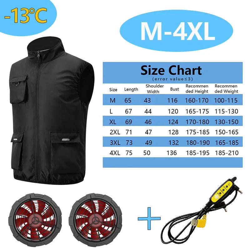 Built-In Fan Cooling Workwear — Short Sleeve