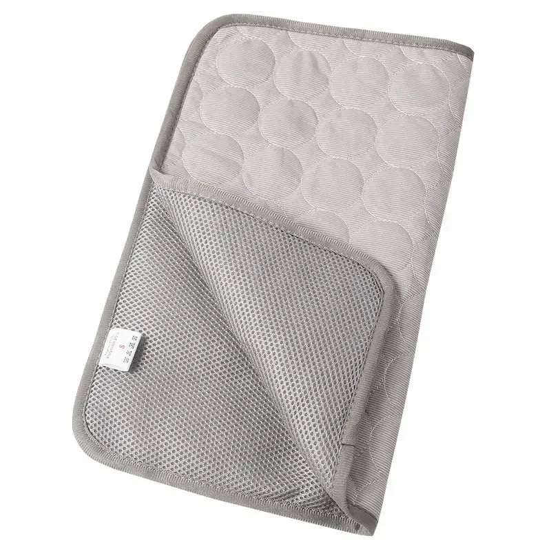 YEGBONG Cooling Pet Bed — Breathable Ice Silk Cushion