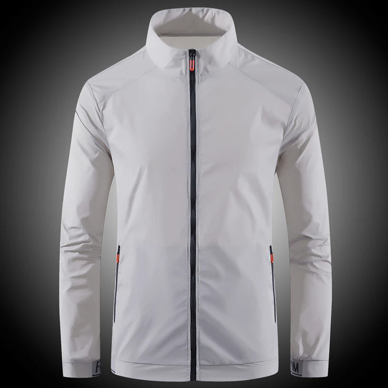 Men's Ice Silk UV Protection Jacket — Ultra-Thin Summer Wear