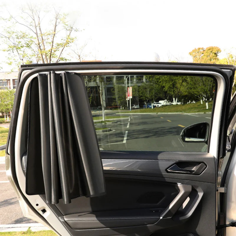 SEAMETAL Magnetic Side Window Sunshade — UV Reflective Privacy Curtain