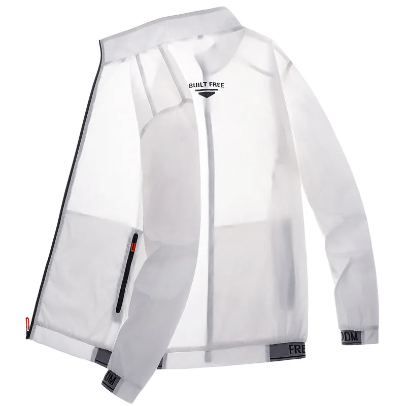 Men's Ice Silk UV Protection Jacket — Ultra-Thin Summer Wear