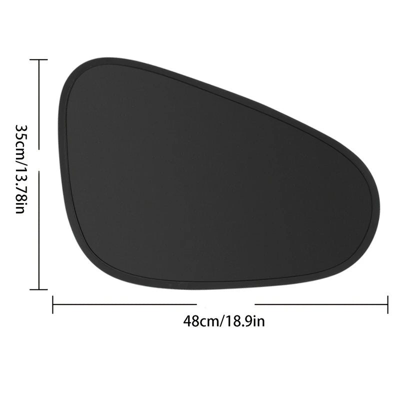 2026 Electrostatic Side Window Sun Visor — 4-Layer UV Blocker