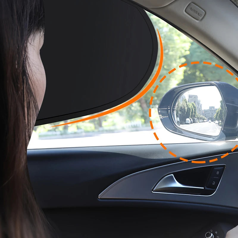 2026 Electrostatic Side Window Sun Visor — 4-Layer UV Blocker