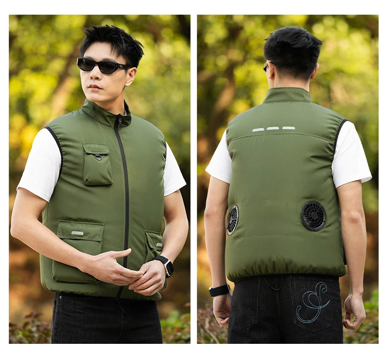 Built-In Fan Cooling Workwear — Short Sleeve