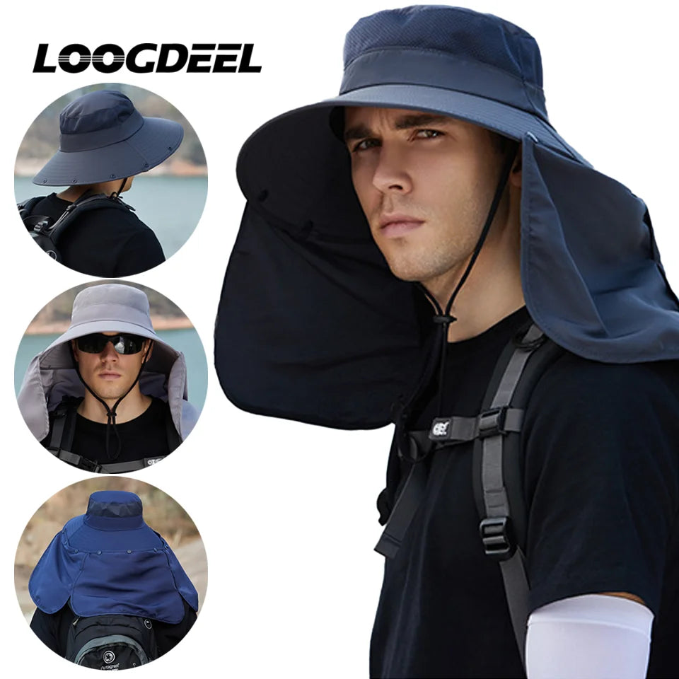 LOOGDEEL Oversized Brim Sun Protection Hat