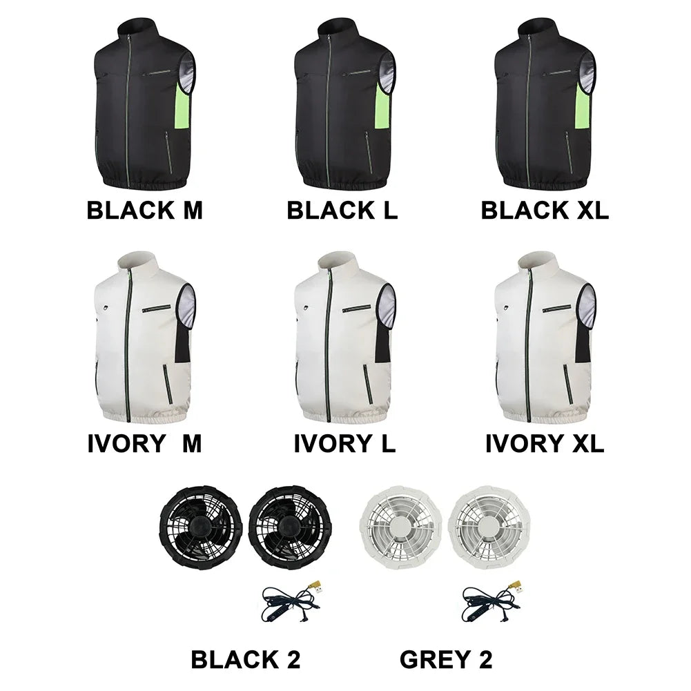 APWIKOGER Cooling Vest — 3-Speed Ice Fan Vest