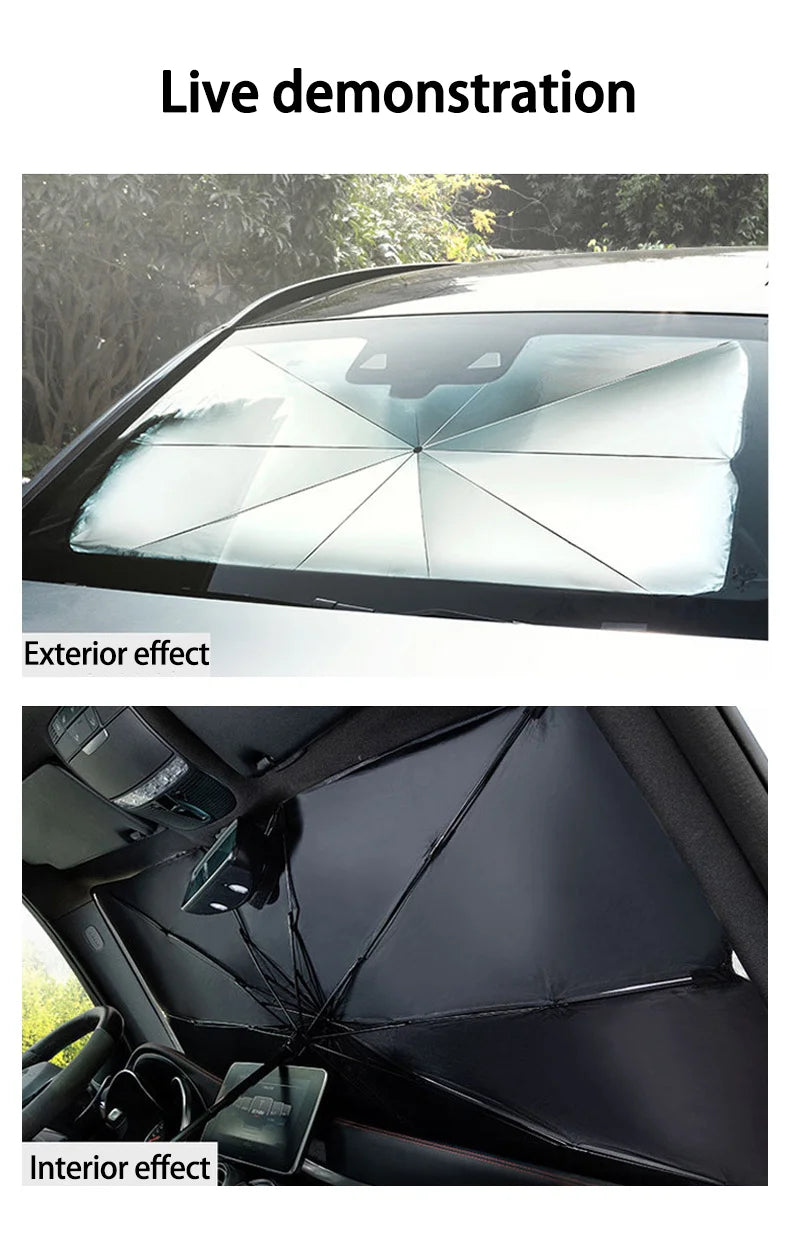 LZJV Car Windshield Sunshade — UV & Heat Protection