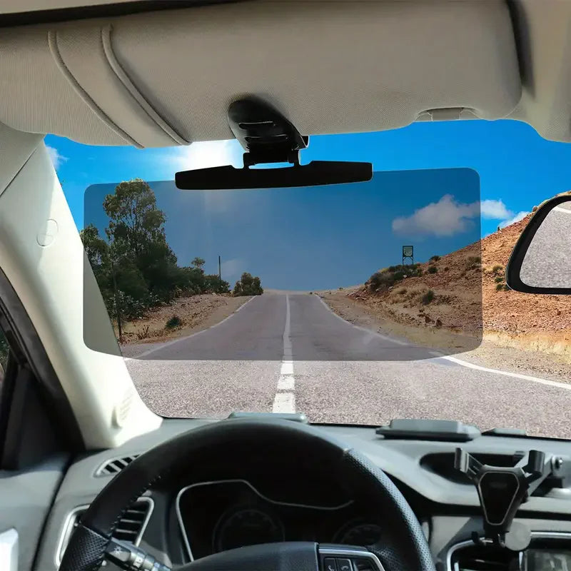 Car Anti-Glare Mirror Sunshade — UV & Strong Light Protection