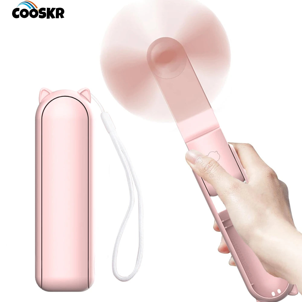Raugee 2-in-1 Portable Fan & Power Bank