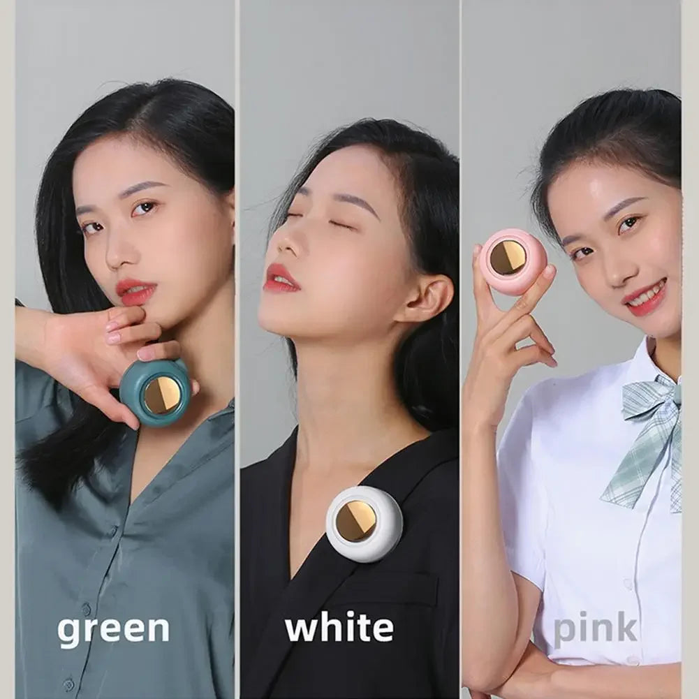 360° Silent Waist Fan — 60-Blade Bladeless Cooling