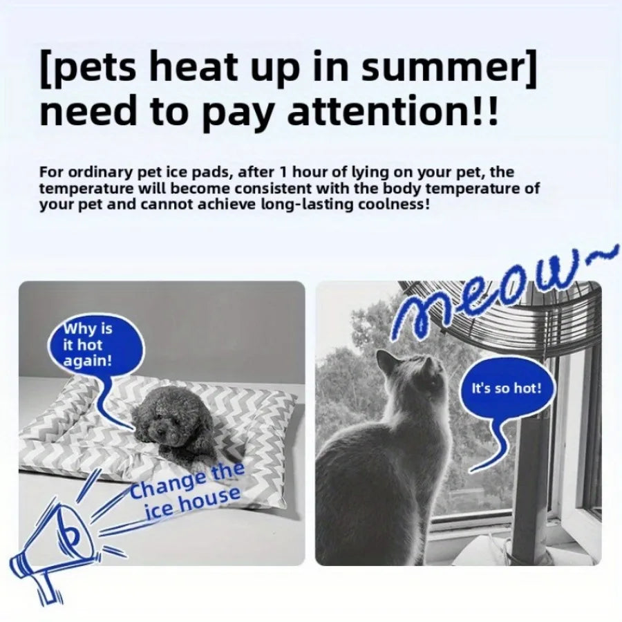 Cooling Pet Bed — Summer Ice House for Cats & Dogs