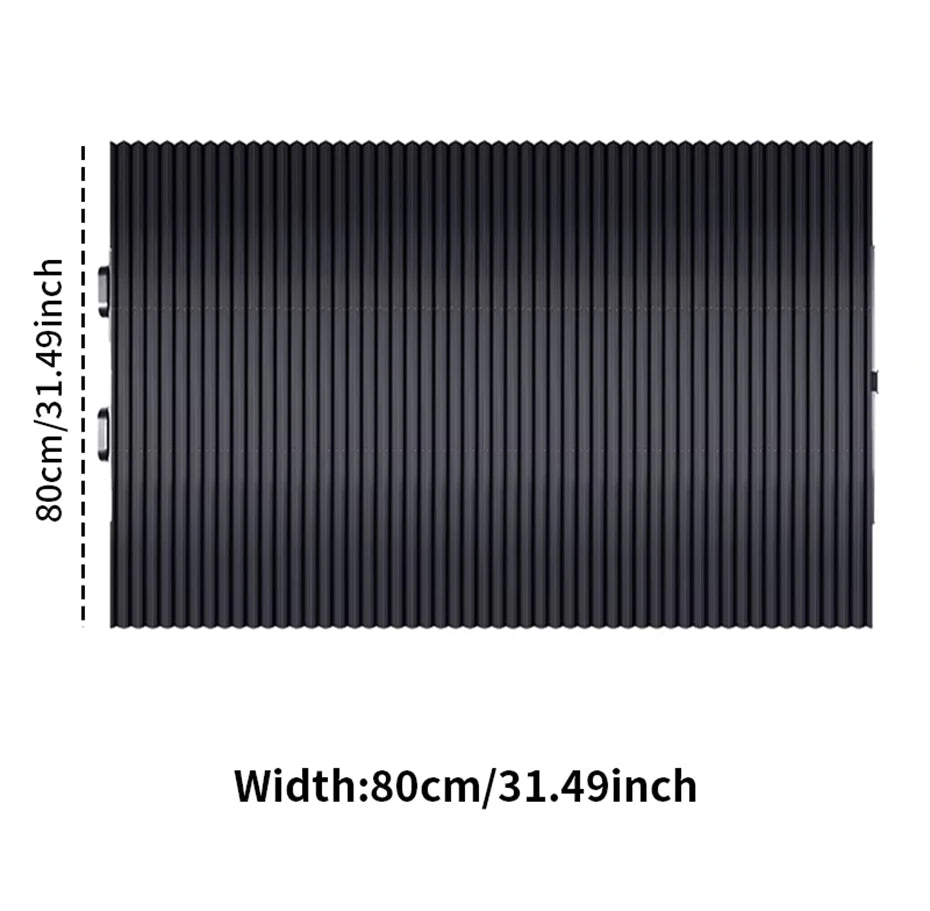 CORNING Retractable Windshield Sunshade — 99% UV Protection