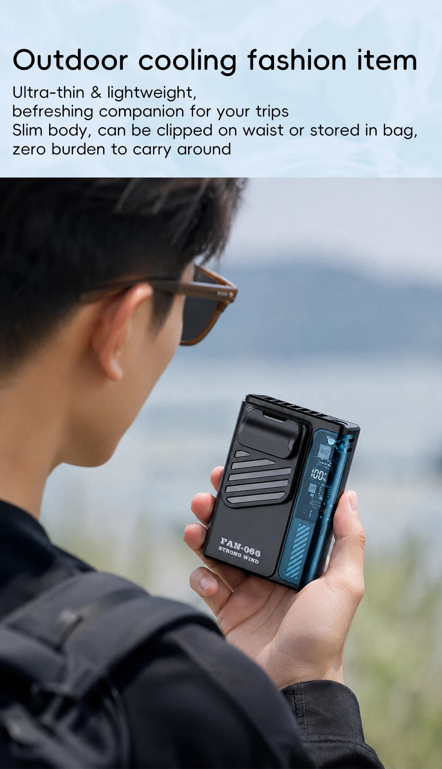 Kinscoter Waist Fan — 4000mAh Portable Bladeless Cooling Fan