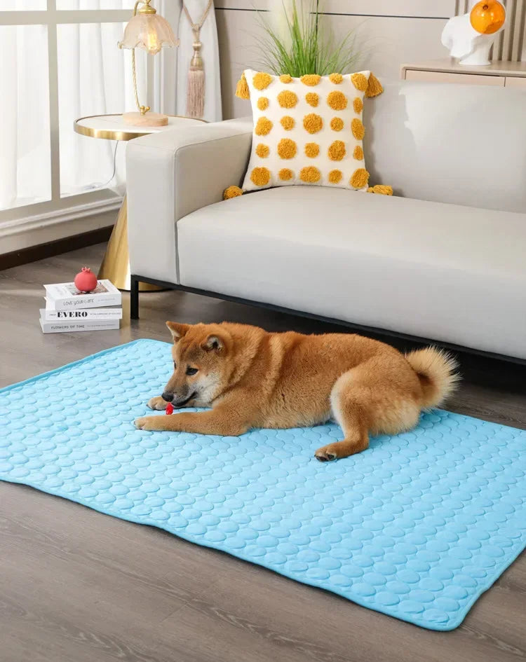 YEGBONG Cooling Pet Bed — Breathable Ice Silk Cushion