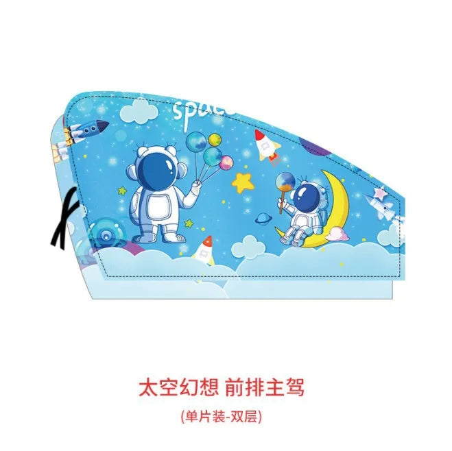 Magnetic Car Window Sunshade with Mosquito Net
