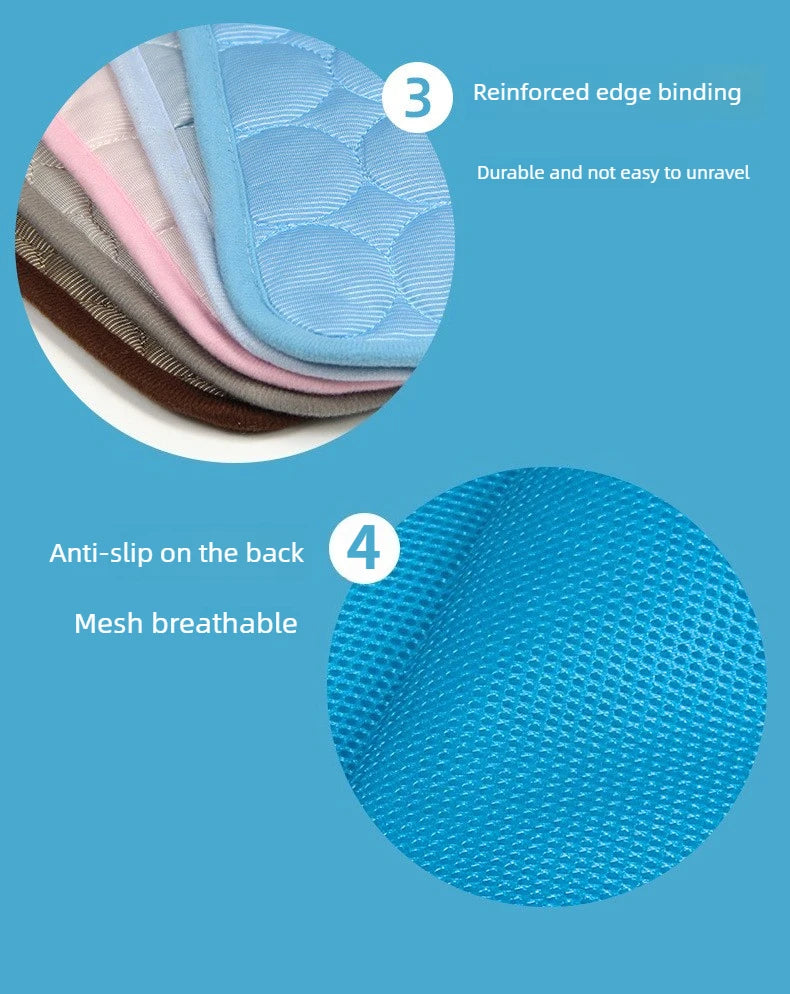 YEGBONG Cooling Pet Bed — Breathable Ice Silk Cushion