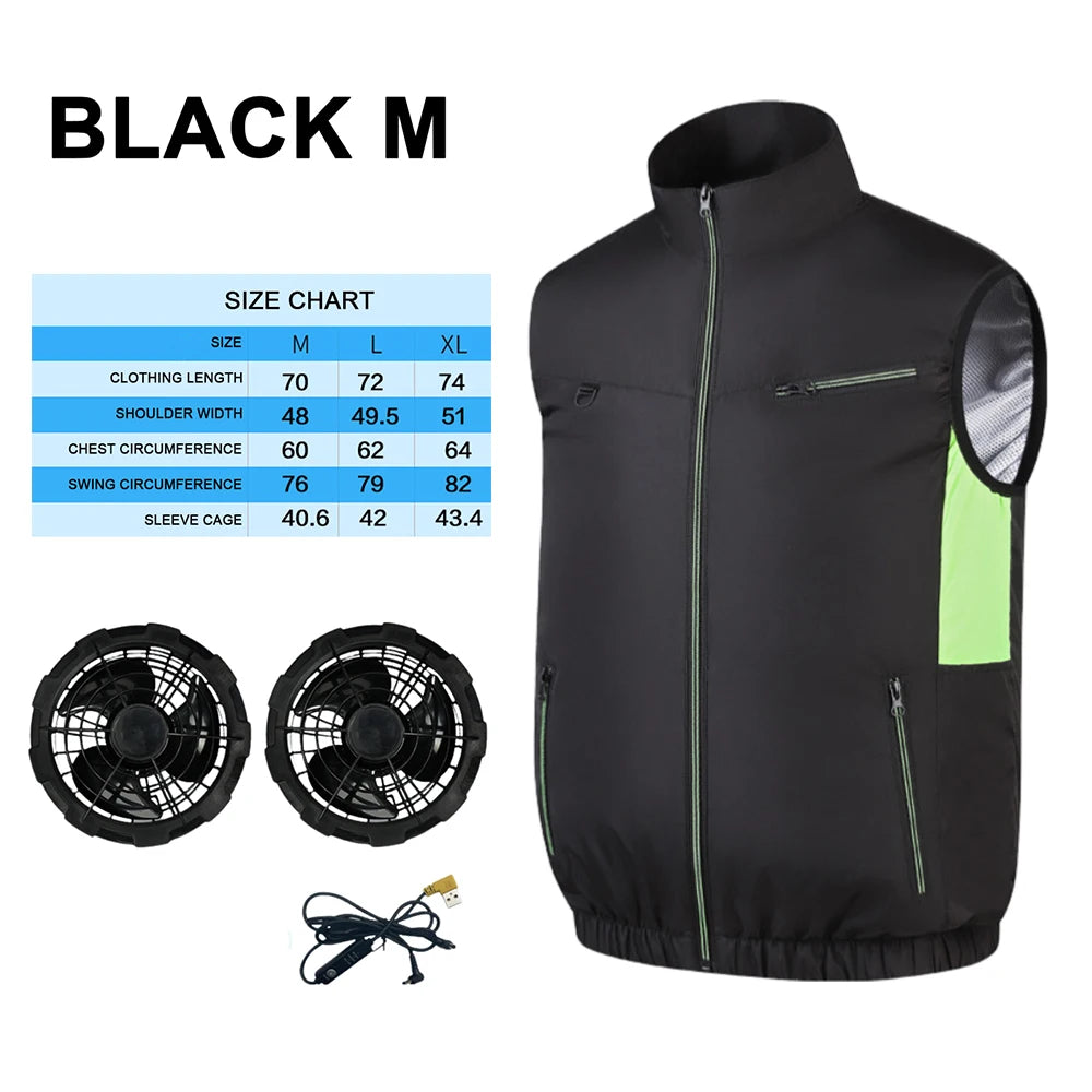 APWIKOGER Cooling Vest — 3-Speed Ice Fan Vest