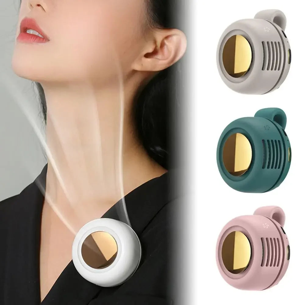 360° Silent Waist Fan — 60-Blade Bladeless Cooling