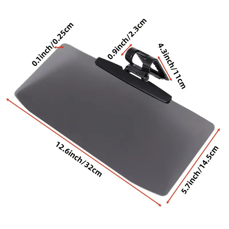Car Anti-Glare Mirror Sunshade — UV & Strong Light Protection