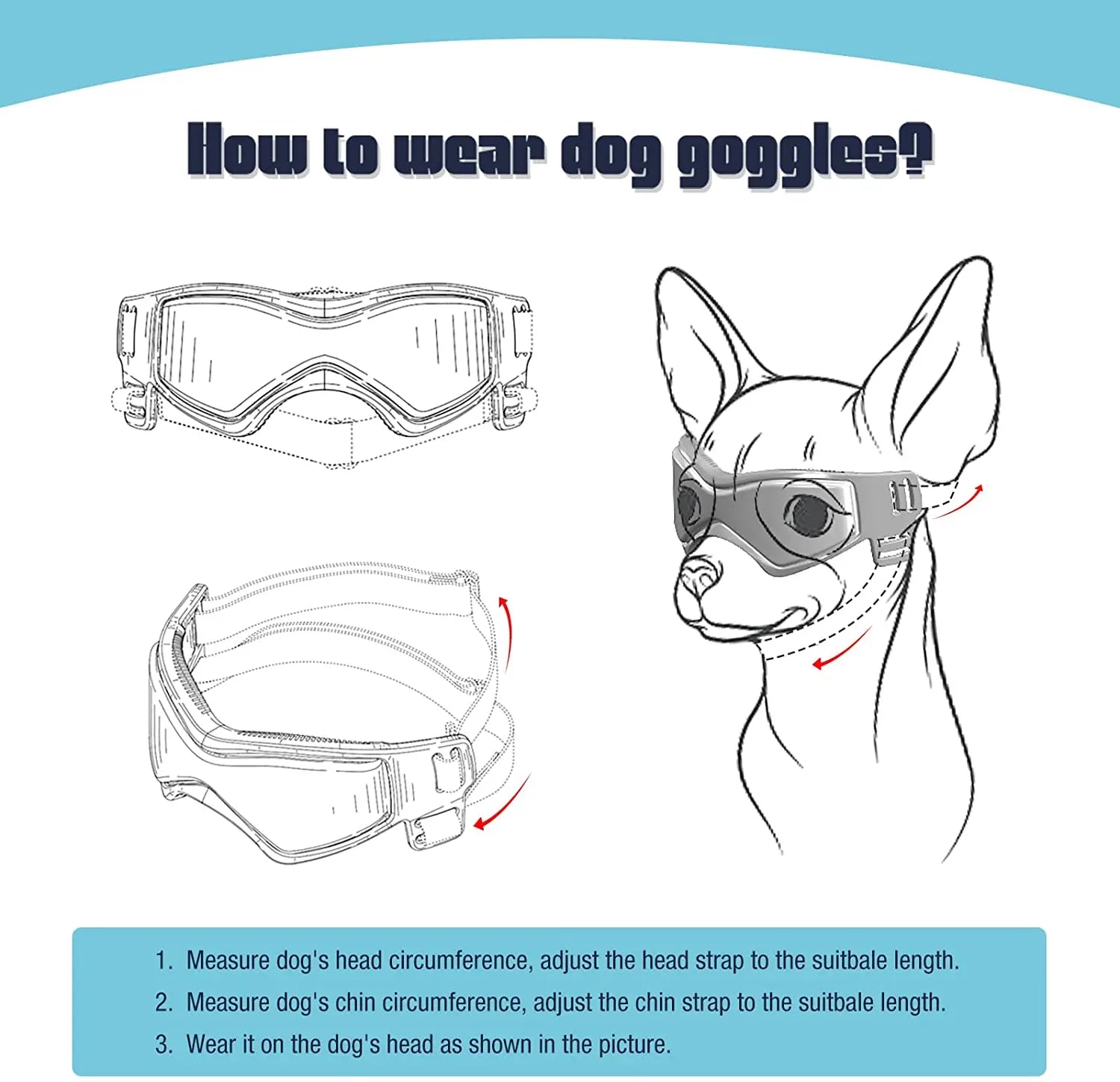 Ouliluye UV Protective Goggles for Dogs