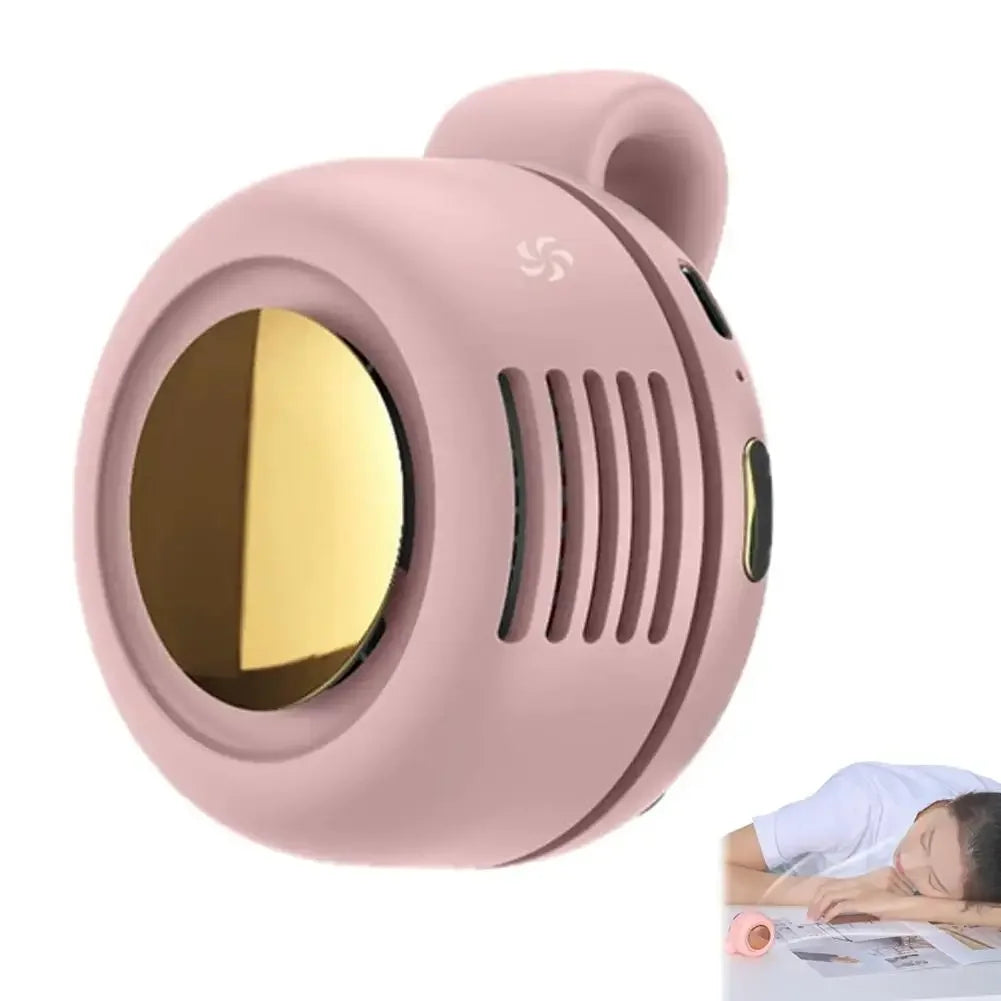360° Silent Waist Fan — 60-Blade Bladeless Cooling