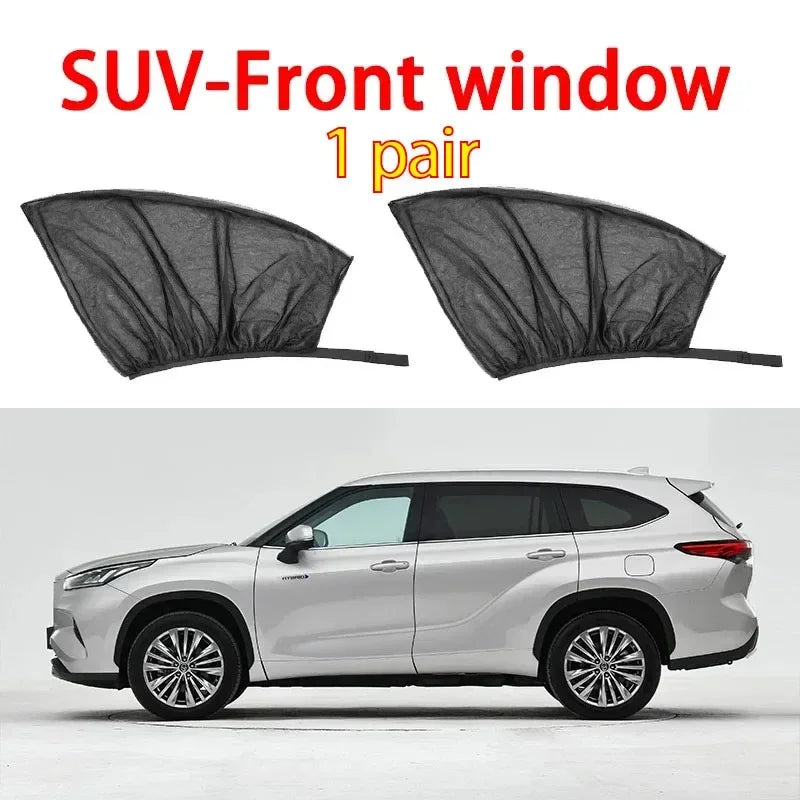 Premium Mosquito Net Window Screen — UV Protection for Front & Rear Windows
