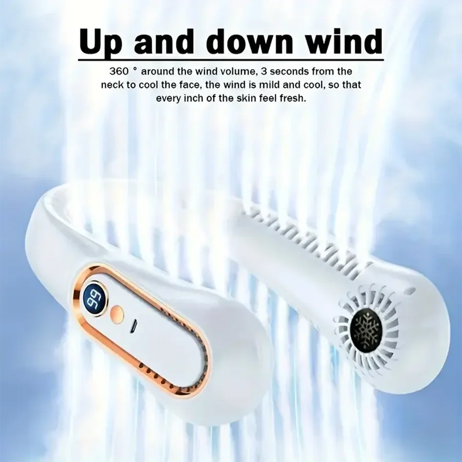 HAOYUNMA Wearable Neck Fan — Bladeless Portable AC