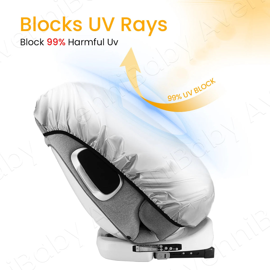 Baby Car Seat Sun Shade — UV & Heat Protection Cover