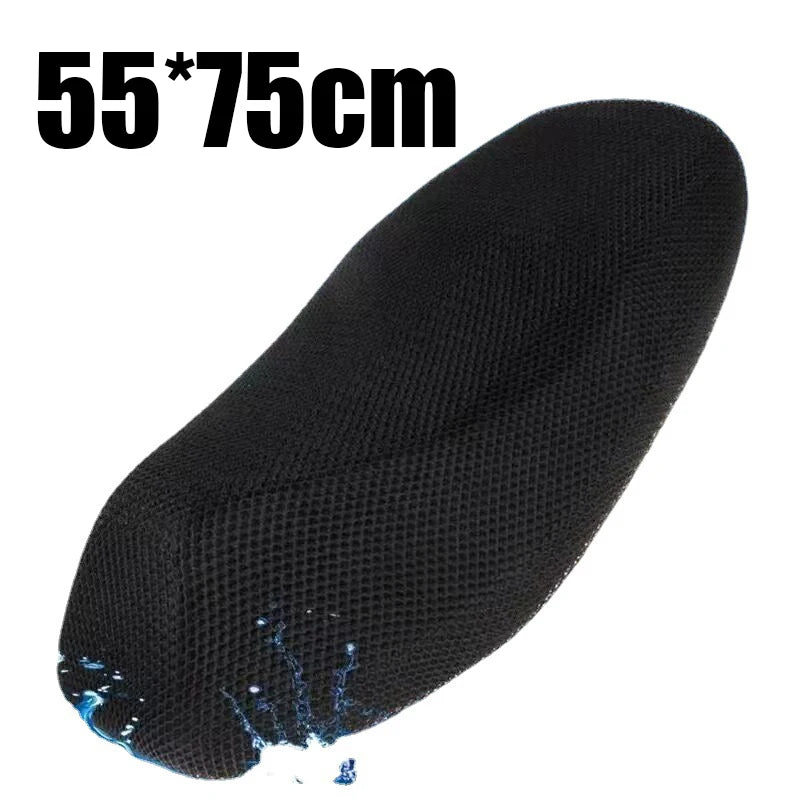 3D Mesh Motorcycle Seat Cover — Breathable Anti-Slip Cushion