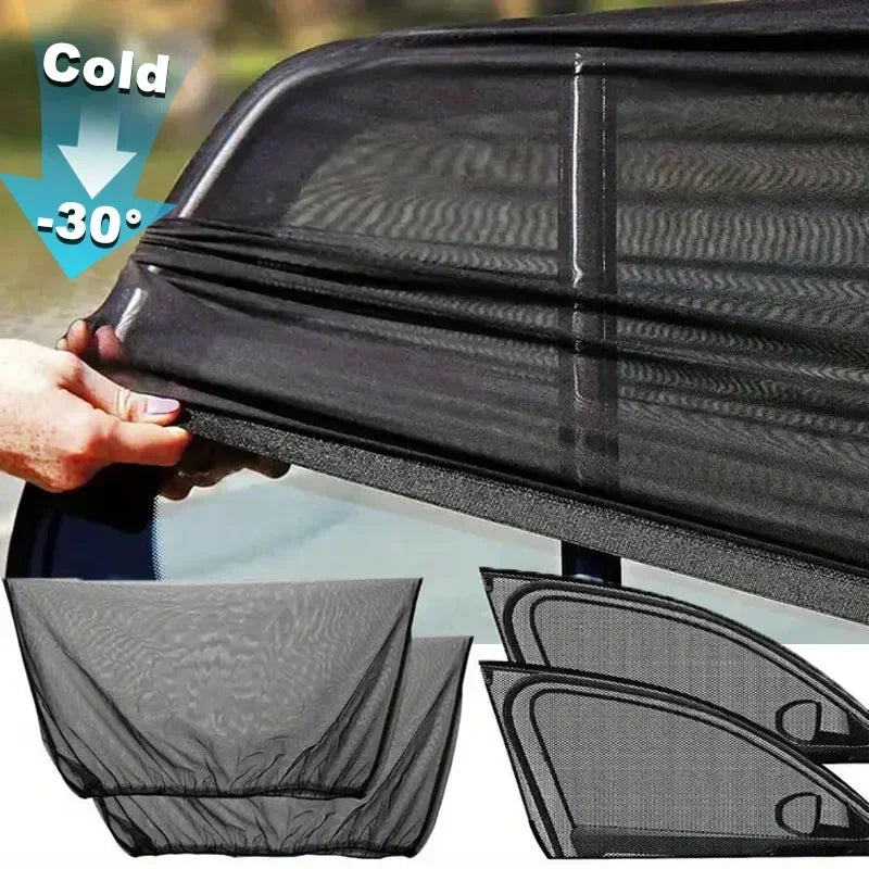 Premium Mosquito Net Window Screen — UV Protection for Front & Rear Windows
