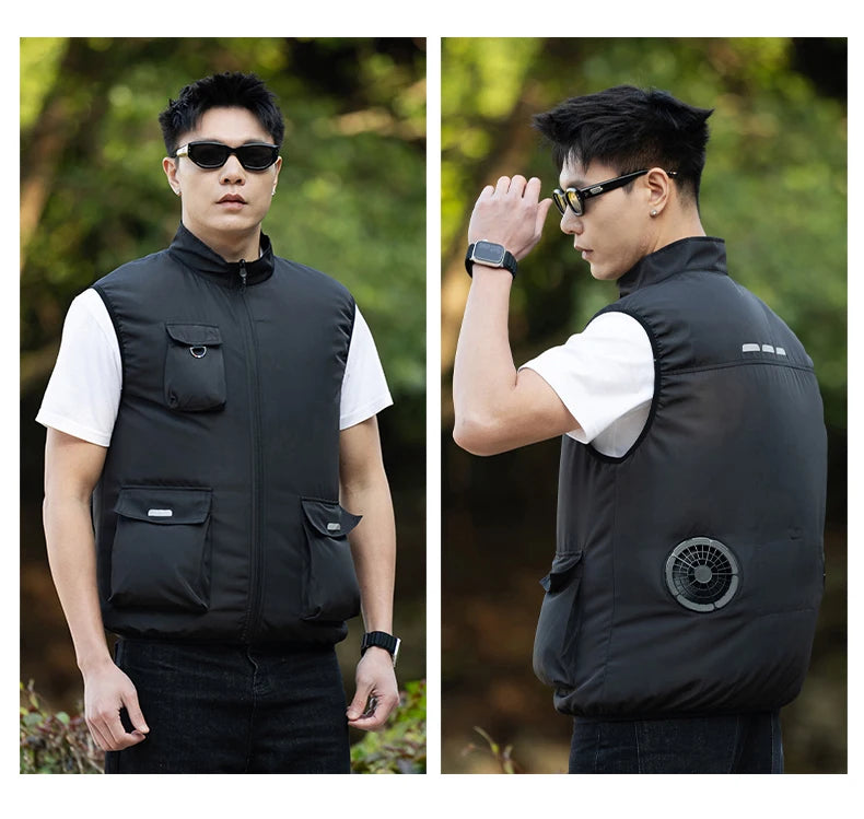 Built-In Fan Cooling Workwear — Short Sleeve