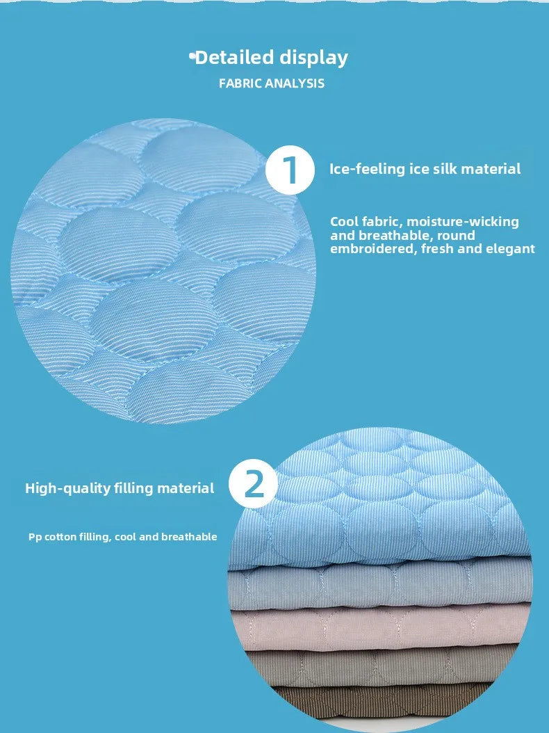 YEGBONG Cooling Pet Bed — Breathable Ice Silk Cushion