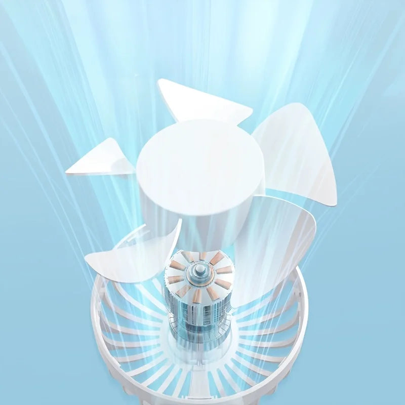 Portable Mini Fan — 6-Speed USB Rechargeable Handheld Fan