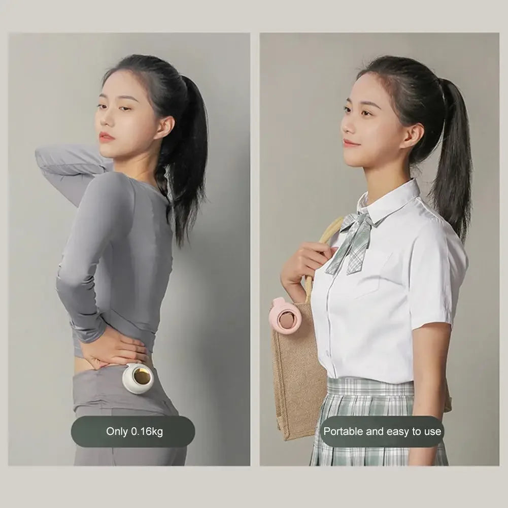 360° Silent Waist Fan — 60-Blade Bladeless Cooling