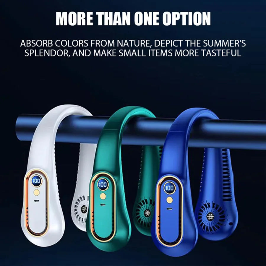 HAOYUNMA Wearable Neck Fan — Bladeless Portable AC