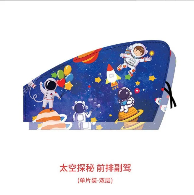 Magnetic Car Window Sunshade with Mosquito Net