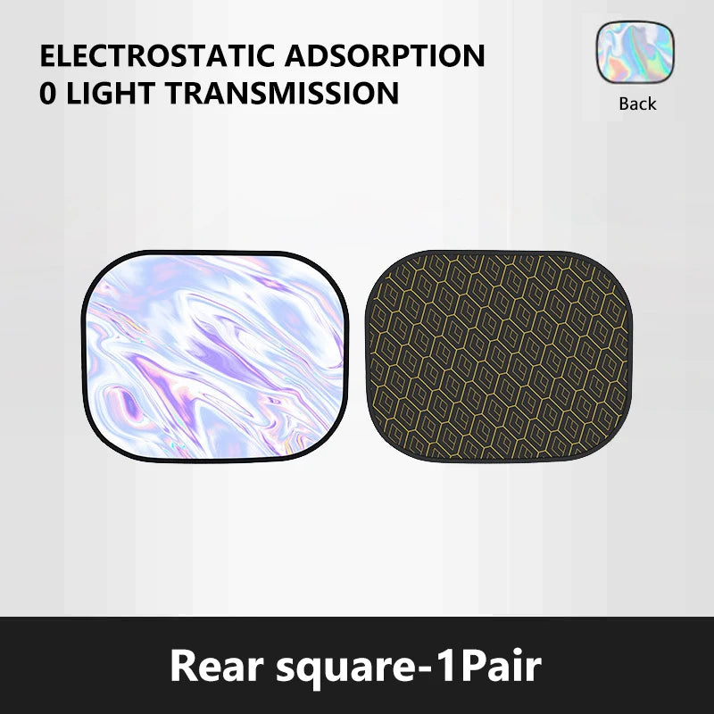 SEAMETAL Electrostatic Side Window Sunshade — 4-Layer UV Blocker