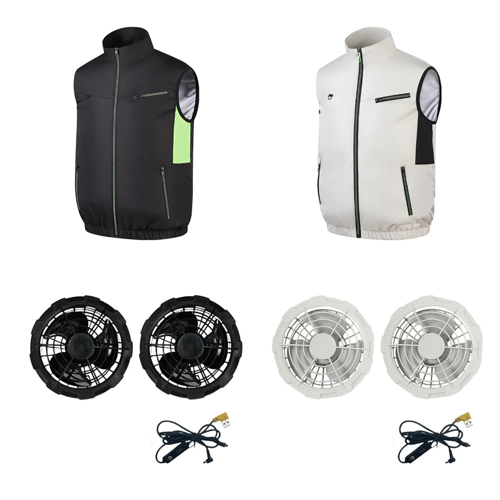 APWIKOGER Cooling Vest — 3-Speed Ice Fan Vest
