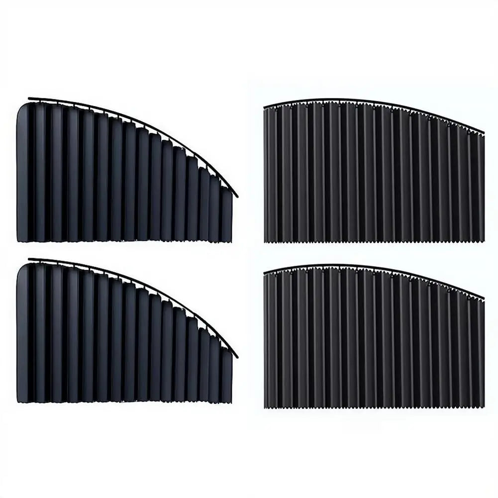 Automatic Telescopic Side Window Sunshade — Embedded Track System