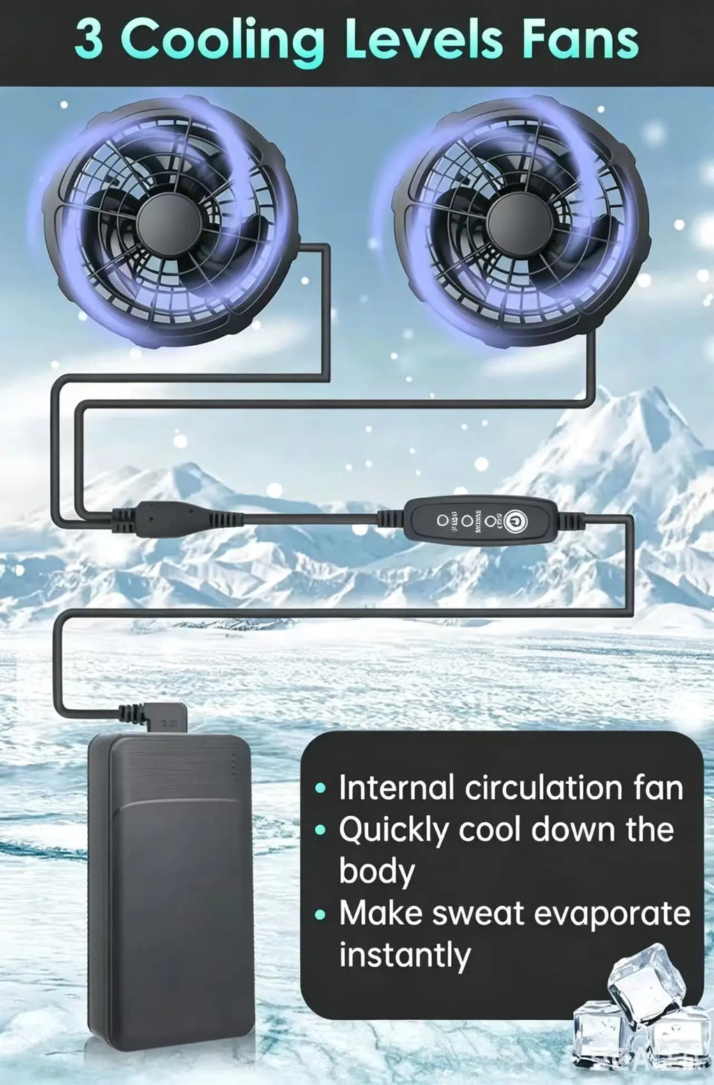 5V/12V Replacement Cooling Fan for Air Conditioning Vest
