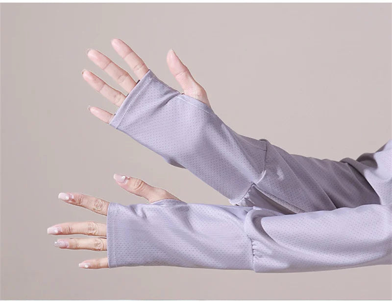 Ice Silk UV Protection Sun Cape — Lightweight Summer Cover-Up