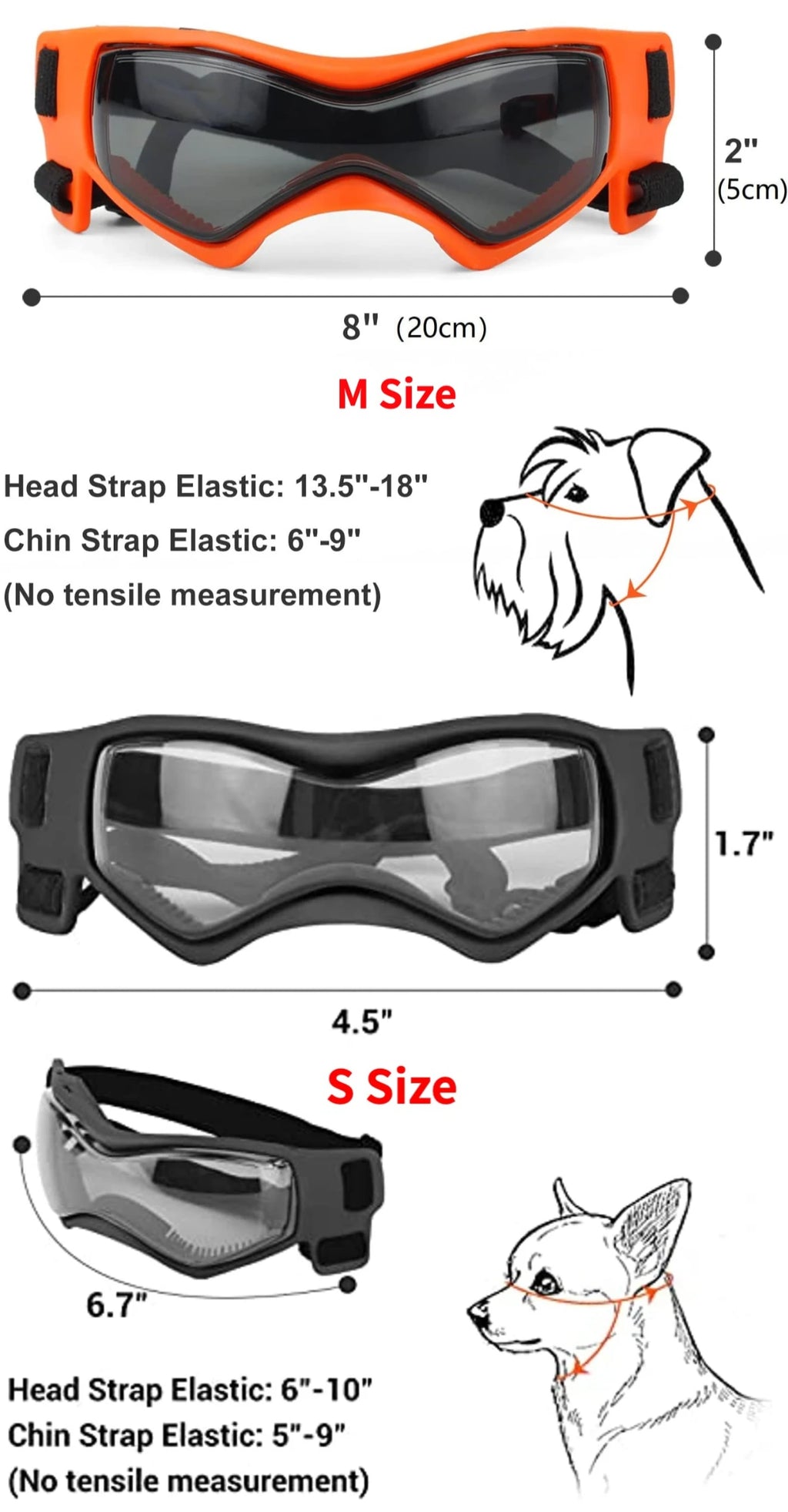 Ouliluye UV Protective Goggles for Dogs