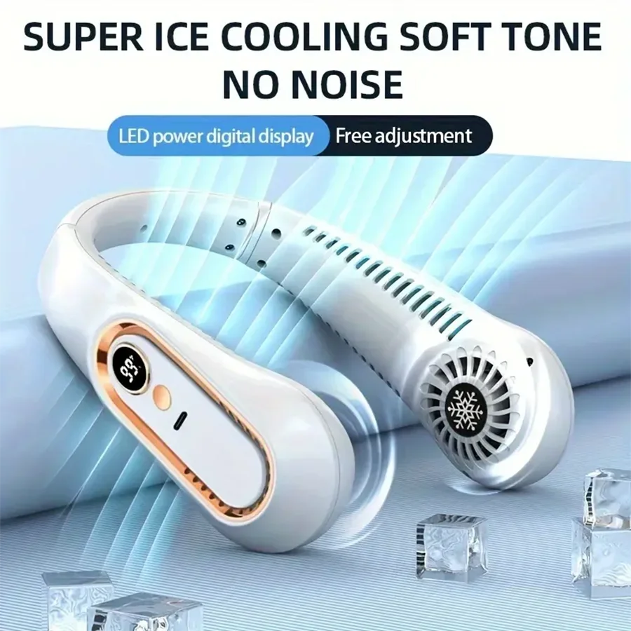 HAOYUNMA Wearable Neck Fan — Bladeless Portable AC