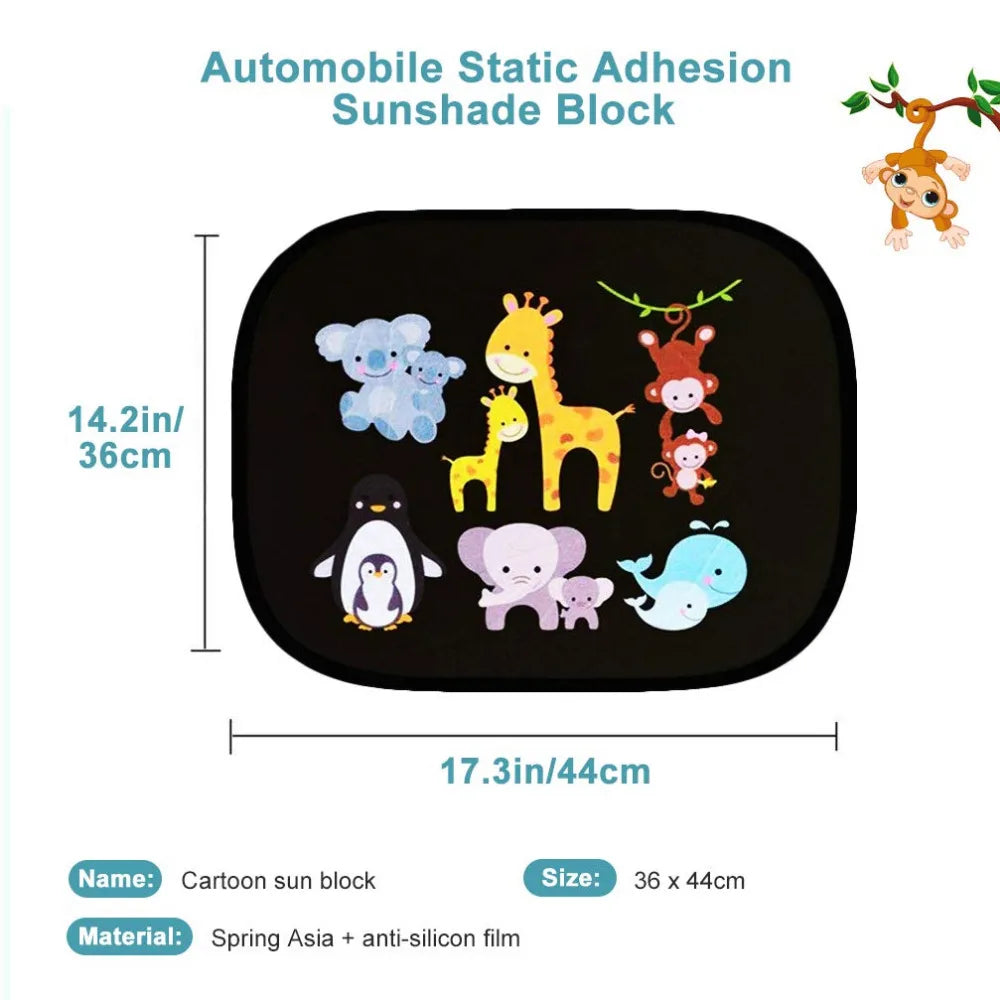 Universal Car Side Window Sunshade — UPF 50+ for Kids & Pets