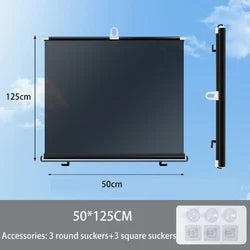 Retractable Auto Sunshade — Front & Rear Window UV Protector